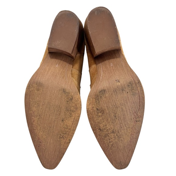 Sam Edelman Winona Western Bootie in Hazelnut Suede. - Picture 15 of 16
